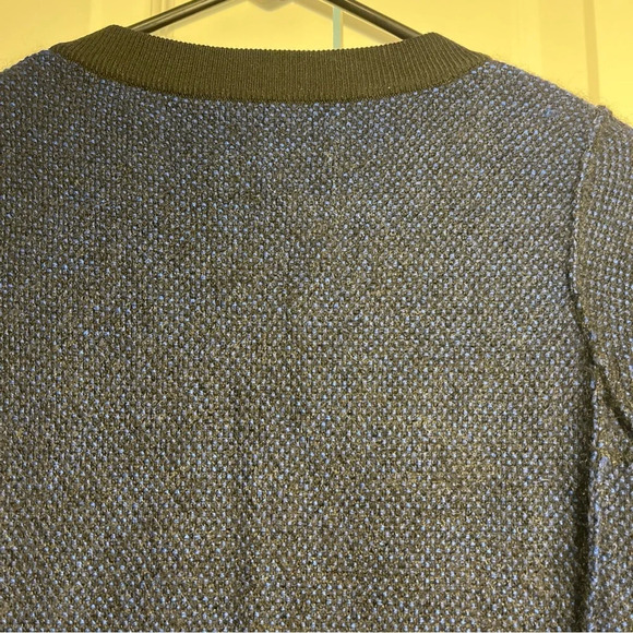 AKRIS Punto Women's Navy Blue Zip Up Jacket Mohair Blend Luxury Sweater Size 8 - Picture 16 of 16